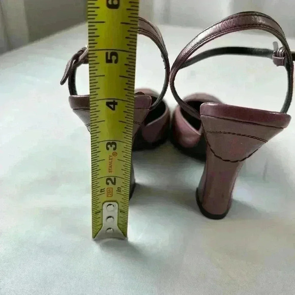 Prada 🔥🔥Capretto Fume Petalo Decorative Stitch Mary Jane Pump Chunky Flair - Picture 12 of 12